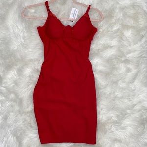 *NEW* Red Bustier Mini Dress